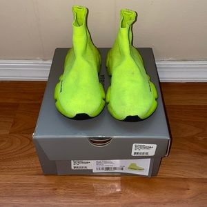 Balenciaga speed sock sneakers NEON size 29- 30 / 12- 12.5. KIDS